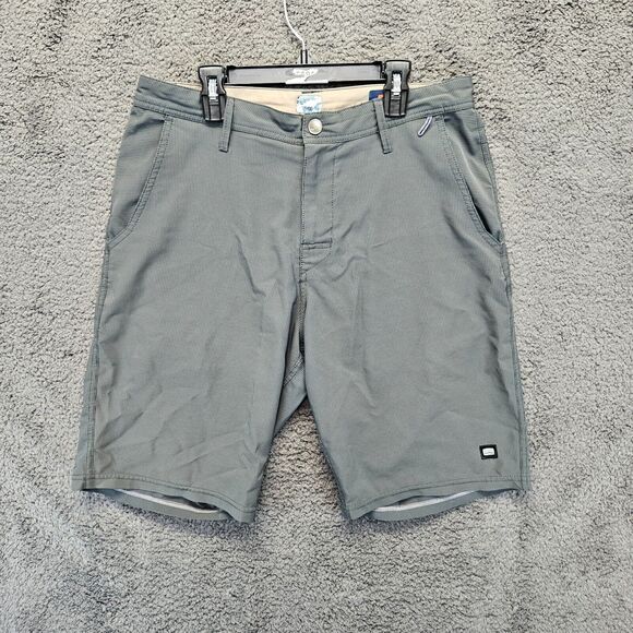 Cova Shorts Mens Size 30 Gray Casual Chino‎ Flat Front - Picture 1 of 9
